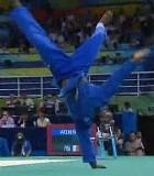 Чемпион мира Теди Ринер из Франции становиться бронзовым призёром турнира по дзюдо